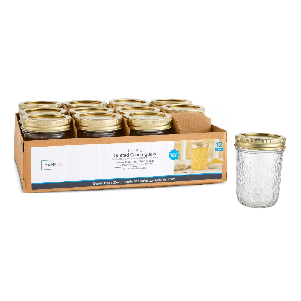 Mason Jar 8Oz - Mainstays 8 oz Mason Jars, Regular