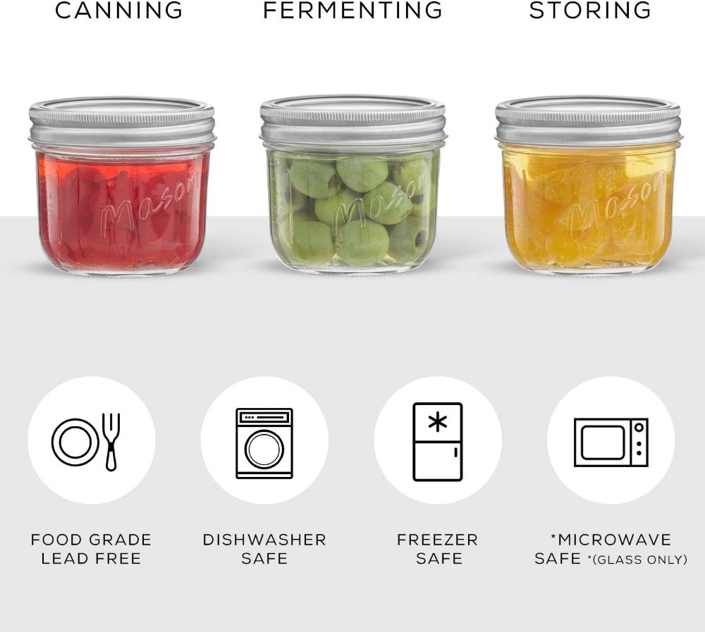 8 Oz Mason Jars with Lids, Lab – Mason Jar 8Oz Bewertung und Preis