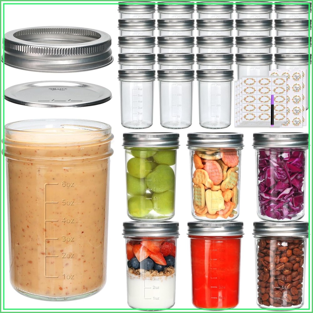 30 Pack 8 oz Mason Jars with L – Mason Jar 8Oz Bewertung und Preis