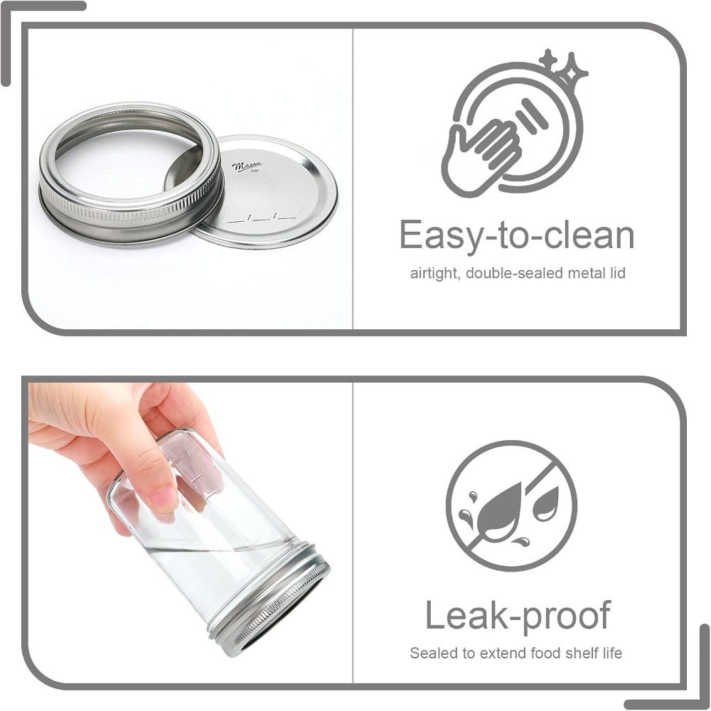 30 Pack 8 oz Mason Jars with L – Mason Jar 8Oz Bewertung und Preis