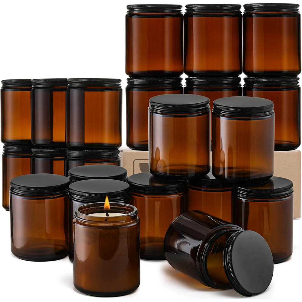 8oz Amber Glass Jars with Blac – Mason Jar 8Oz Bewertung und Preis