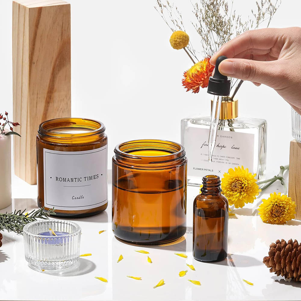 8oz Amber Glass Jars with Blac – Mason Jar 8Oz Bewertung und Preis