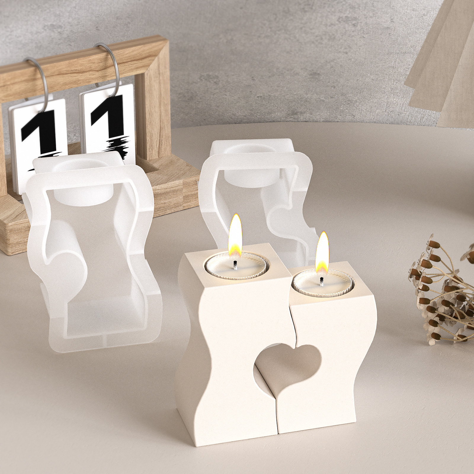 S Heart Candlestick Silicone M – Candle Making Supplies Online Bewertung und Preis