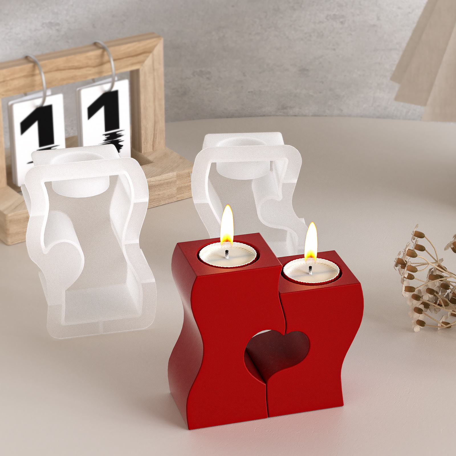 S Heart Candlestick Silicone M – Candle Making Supplies Online Bewertung und Preis
