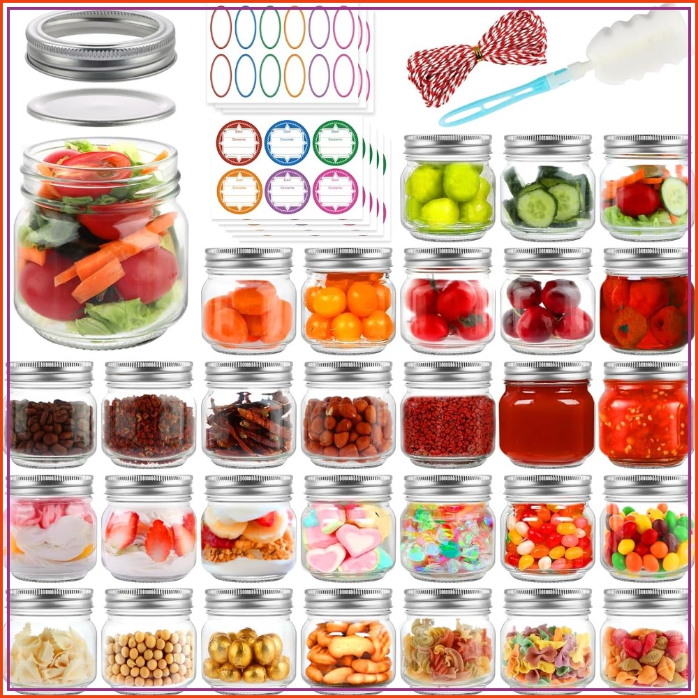 30 Pack 8 oz Mason Jars with L – Mason Jar 8Oz Bewertung und Preis