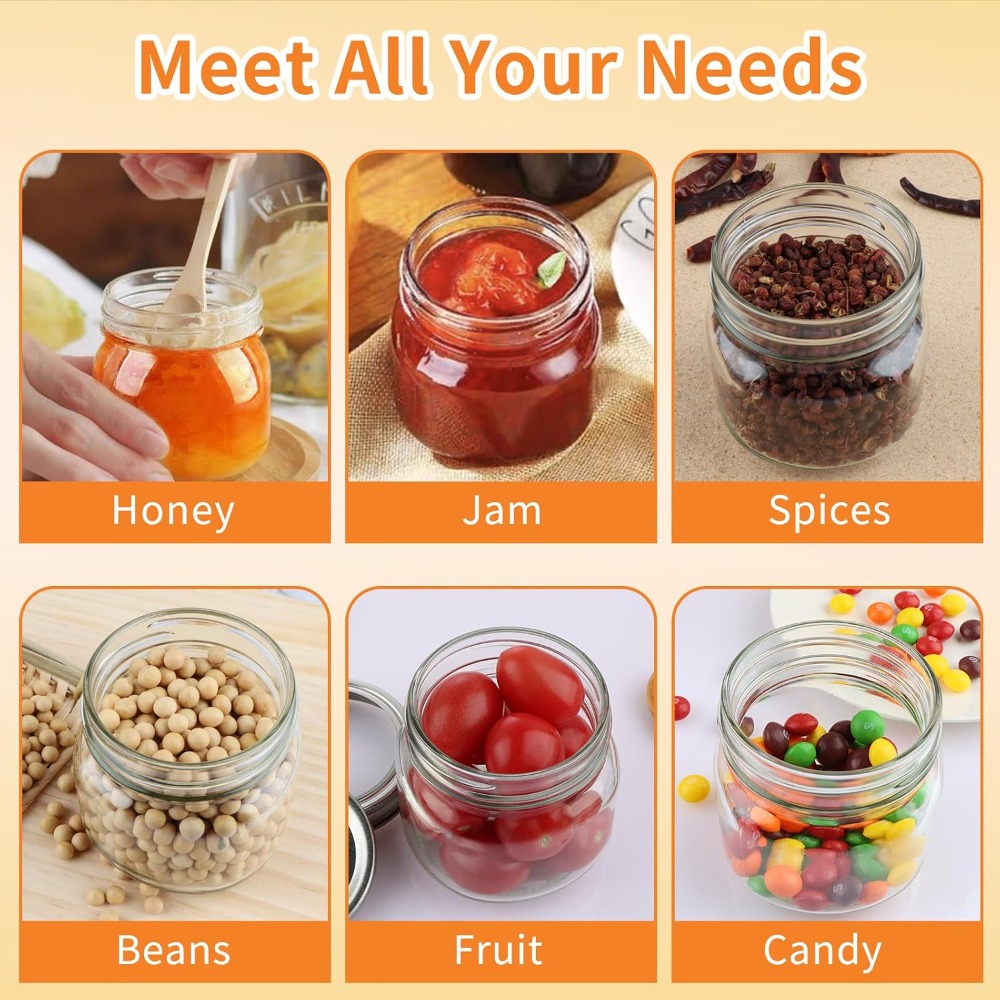 30 Pack 8 oz Mason Jars with L – Mason Jar 8Oz Bewertung und Preis