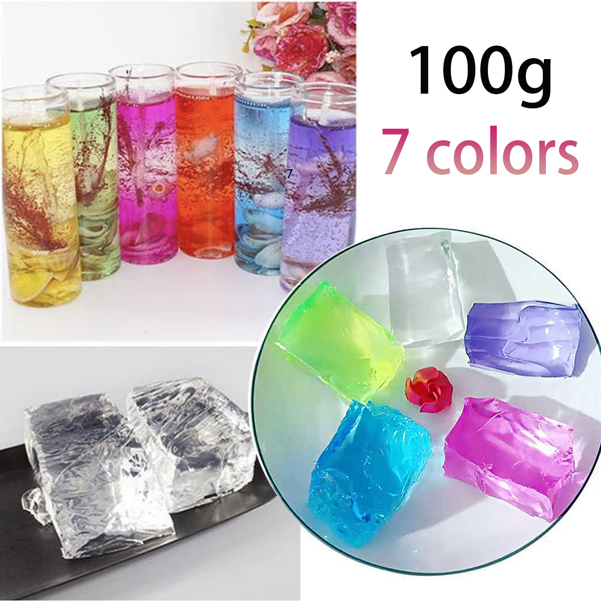 100G 7Colors Jelly Wax DIY Han – Candle Making Supplies Online Bewertung und Preis