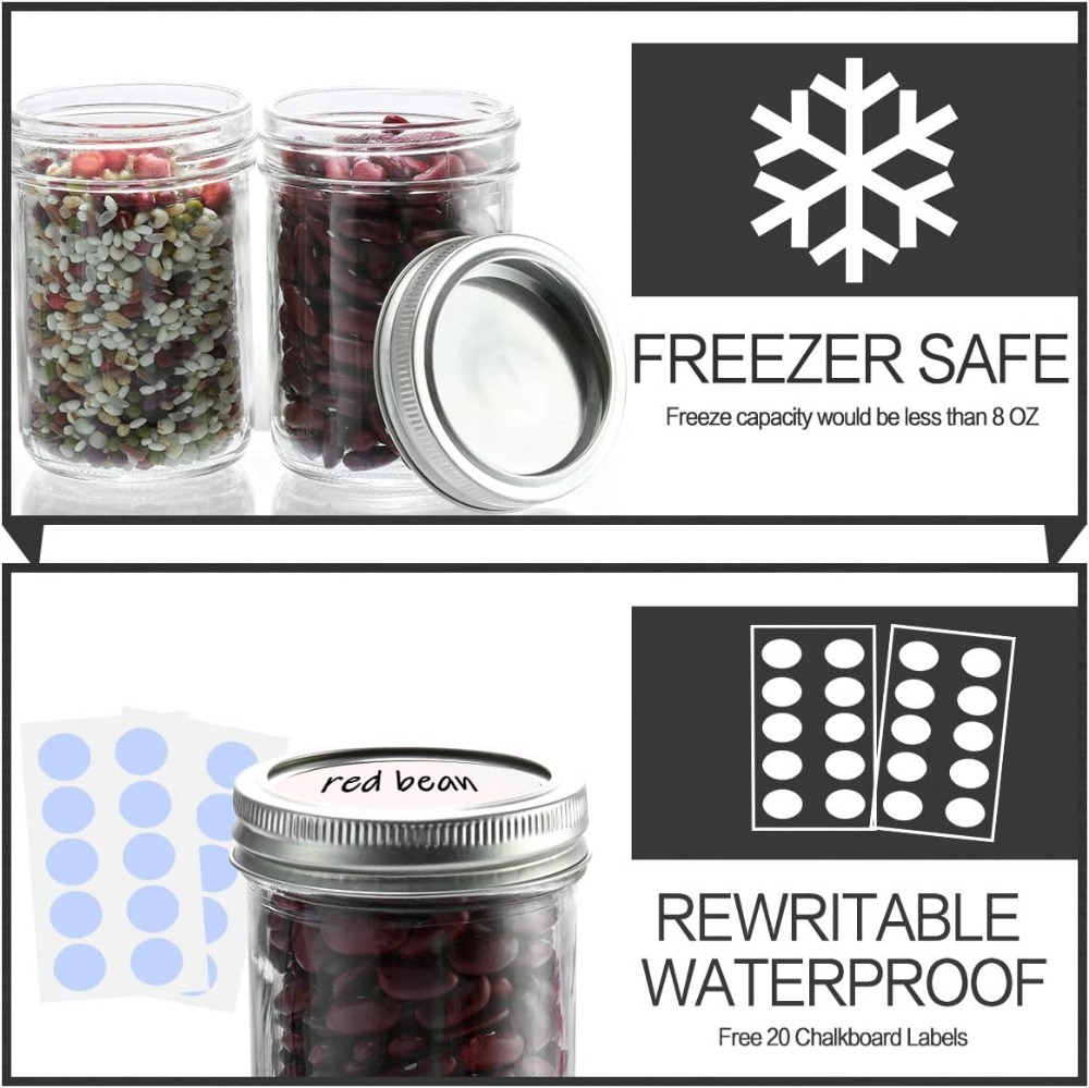 8 oz Mason Jars with Lids, 16  – Mason Jar 8Oz Bewertung und Preis