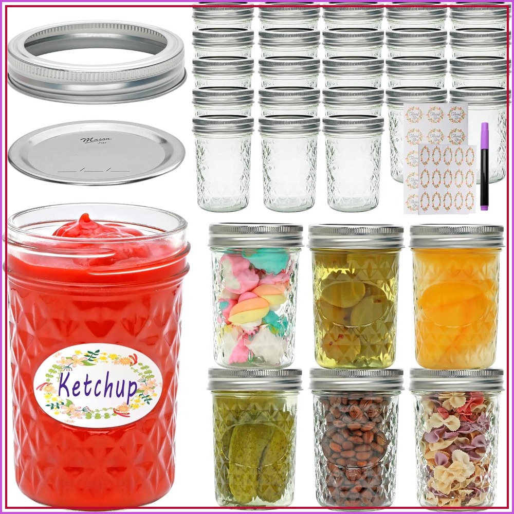 30 Pack 8 oz Mason Jars with A – Mason Jar 8Oz Bewertung und Preis