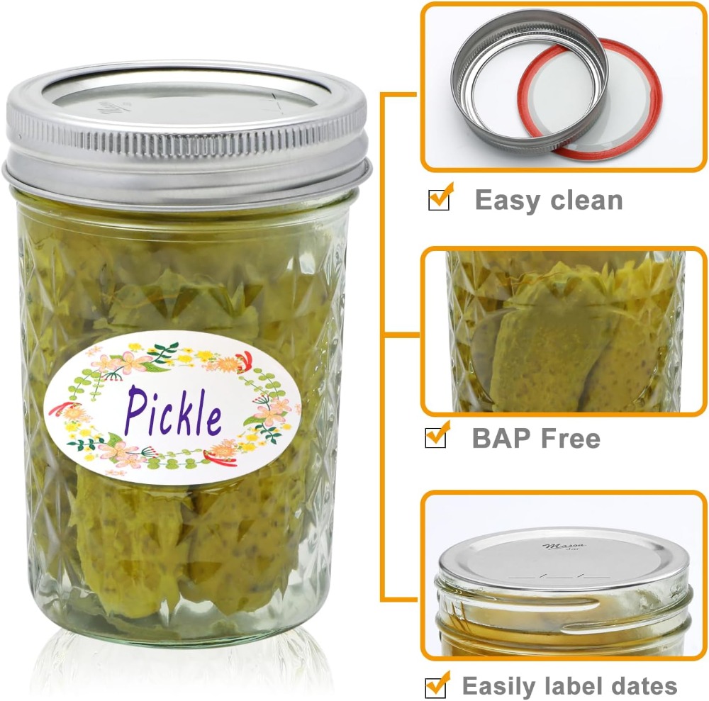 30 Pack 8 oz Mason Jars with A – Mason Jar 8Oz Bewertung und Preis
