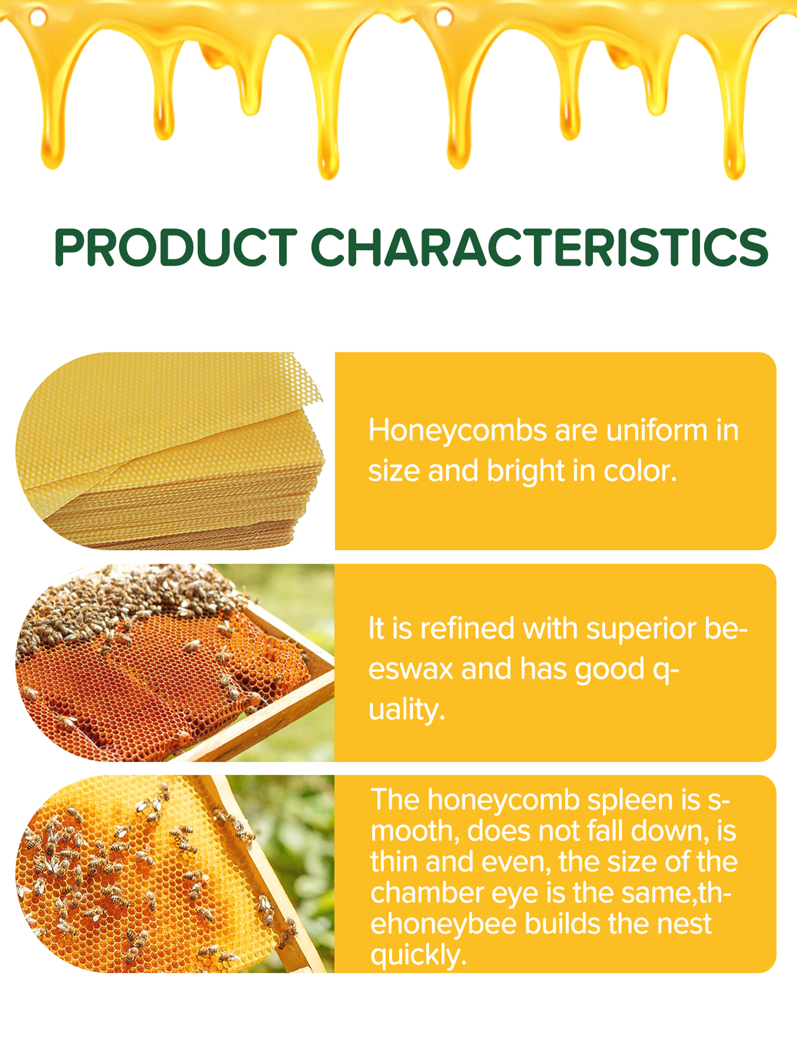10Pcs Natural Honeycomb Bee Wa – Candle Making Supplies Online Bewertung und Preis