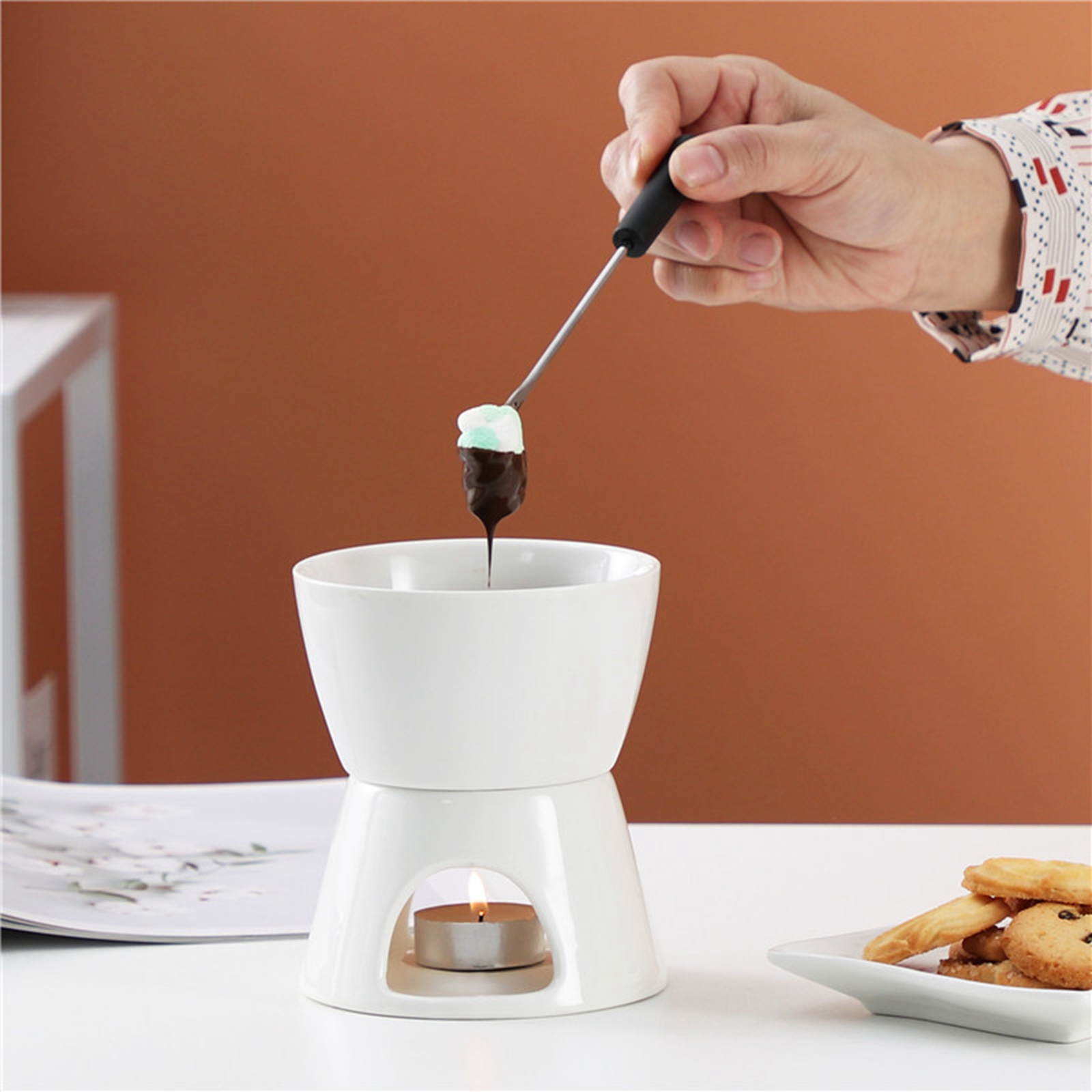 Ceramic Chocolate Cheese Fondu – Wax Melting Pot Bewertung und Preis