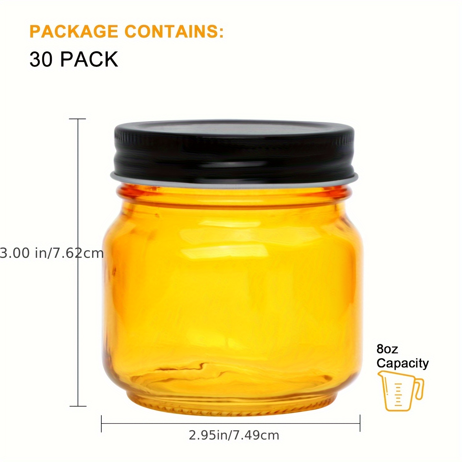 30-Piece Set of 8 oz Mini Colo – Mason Jar 8Oz Bewertung und Preis